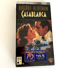 Casablanca (1992) VHS  Sealed 50th Annivarsary Edition Humphrey Bogart