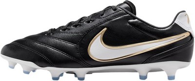 Nike Tiempo Ligera Pro Firm-Ground Low-Top Soccer Cleats (Black/White) Size 7 -