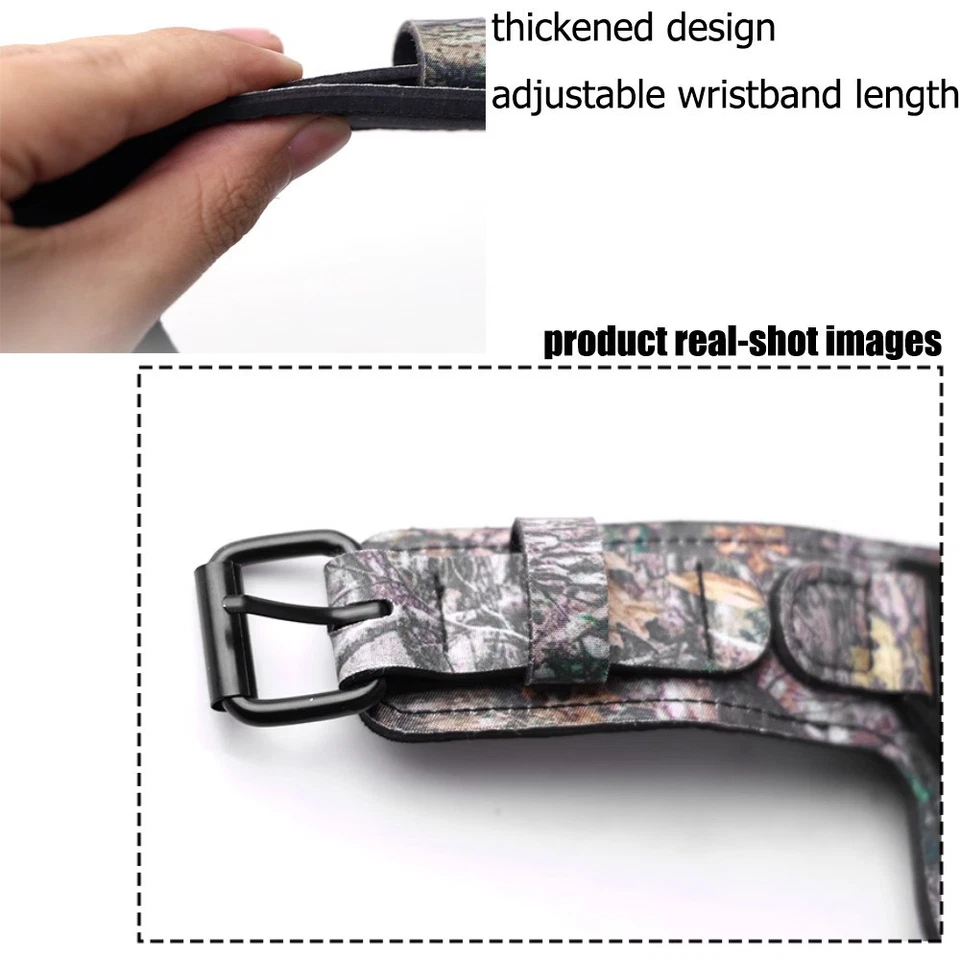 Archery Compound Bow Release Aids Camo Adjustable Caliper Wrist Strap Trigger - Image 4 of 4