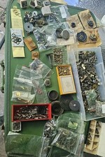 Lot Of Vintage Clock Parts Springs Screws Win...