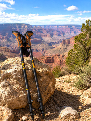 LEKI Khumbu Lite HTS 6.5 Telescopic Trekking Poles 100-135cm BLACK
