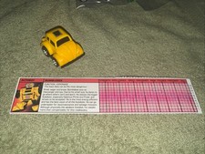 1985 Hasbro Transformers G1 Yellow Bumblebee Autobot figure Rubsign  Complete
