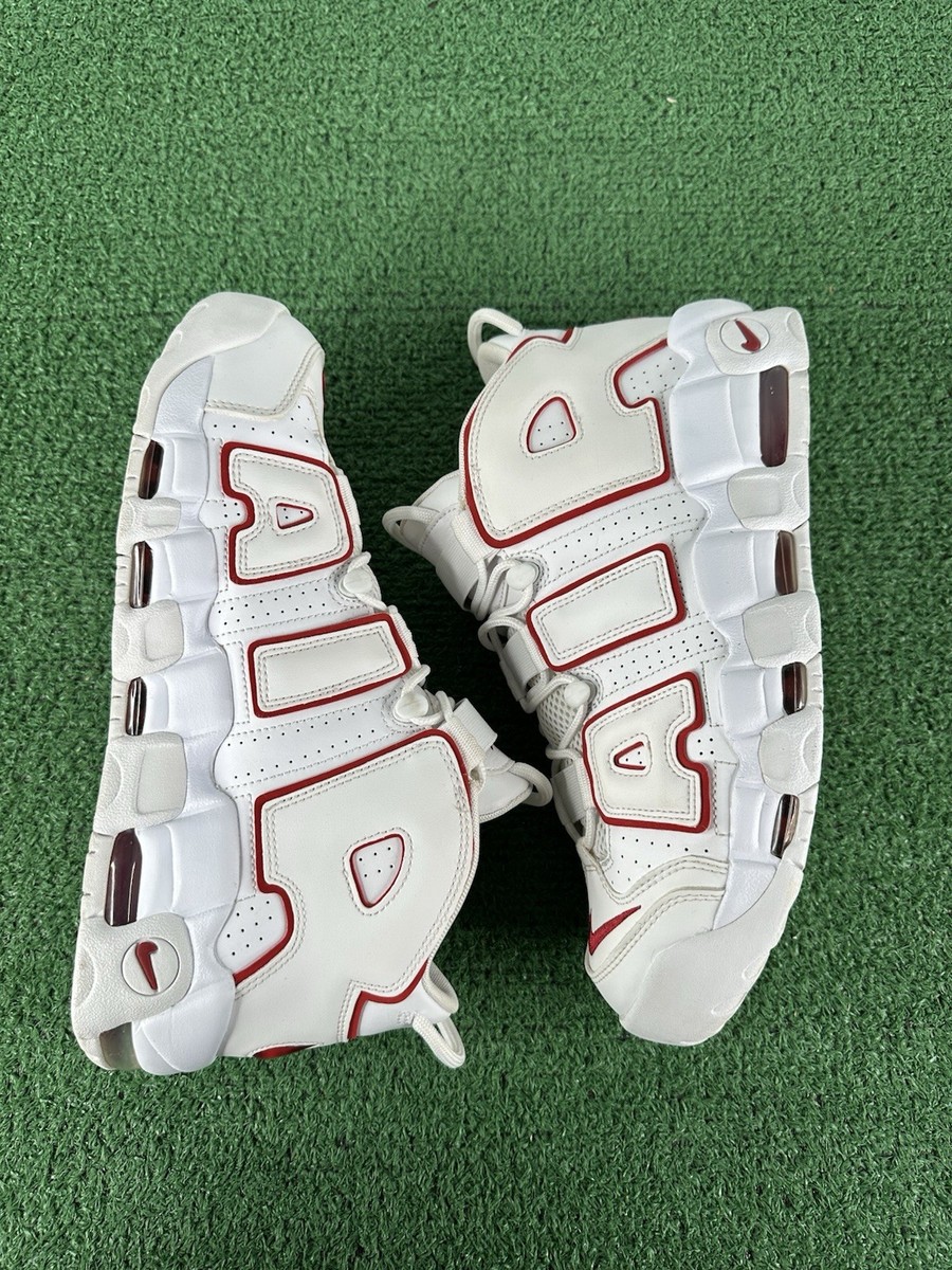 Size 11.5 - Nike Air More Uptempo White Varsity Red Outline 921948