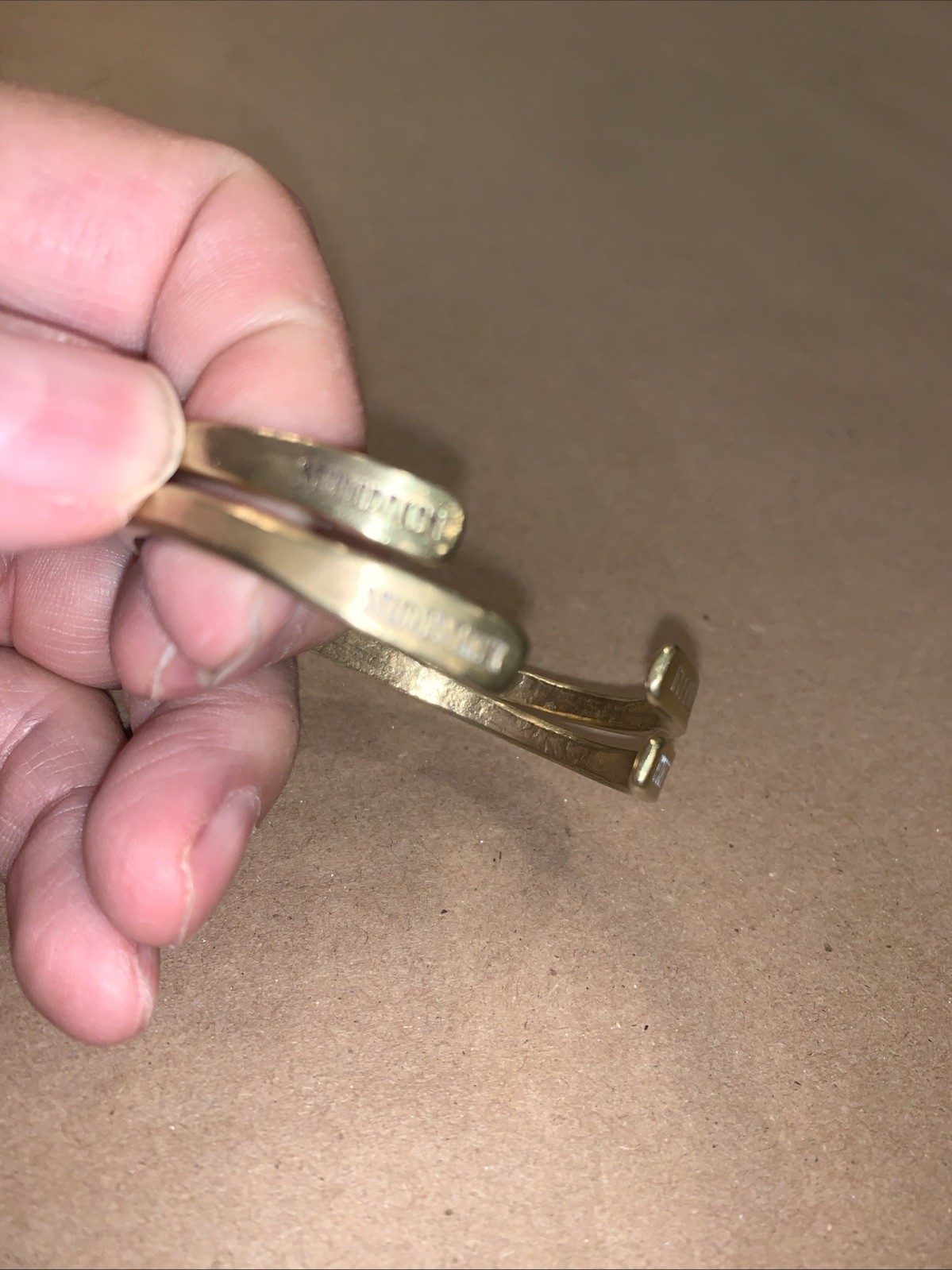 Pair Studebaker Pittsburgh Medium Brass Men’s Wor… - image 3