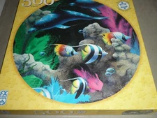 FX SCHMID LOT OF 4 puzzles 500 pcs ENCHANTED WATERS / WEST ROSE WINDOW & MORE EC