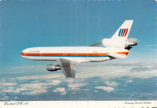United Airlines DC-10 Vintage Postcard