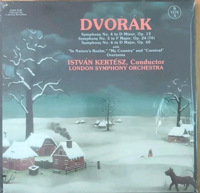 DVORAK SYMPHONY NO. 4, 5 AND 6 ISTVAN KERTESZ, CONDUCTOR VINYL LP LONDON EX/EX