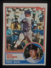 Rich Gedman - Vintage 1983 Topps MLB Boston Red Sox #602 Catcher 