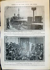 Old 1908 Australian Monitors Ships Danube Prince Servia Mad George Ch 20th