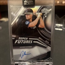Jakob Marsee Chrome 2026 Black Refractor /99 Auto