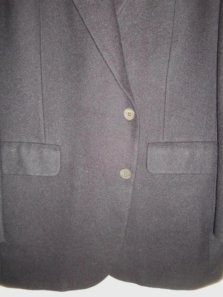 BA397- MINT Saks Fifth Avenue PURE CASHMERE BLACK BLAZER - 41R Foto 4 de 4