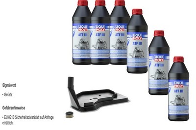 6 L Liqui Moly ATF III VAICO Getriebeölfilter für Chevrolet Trailblazer 4.2 AWD