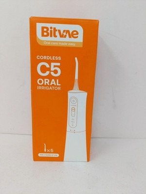 Water Flosser Cordless Bitvae C5 Pink  Oral Irrigator Dental Cleaner 6 Jet Tips