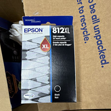 Epson 812XL Black Genuine Ink Cartridge C13T05E123 for WF-7310 WF-7820