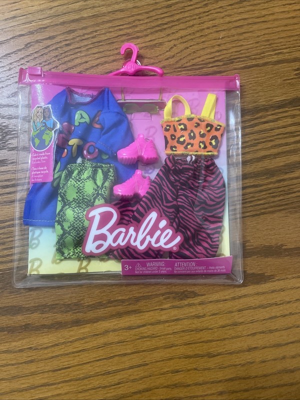 Barbie Clothes, Fashion and Accessory 2-Pack Dolls, 2 Vibrant Outfits
