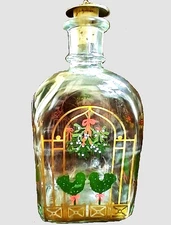 Denmark Holmegaard 1994 Christmas Advent Shot Version Decanter Bottle Juleflaske