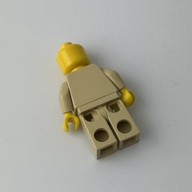 Lego 7143 Star Wars Mini Figure Jedi Starfighter (No Hair) + 2 Ship Parts