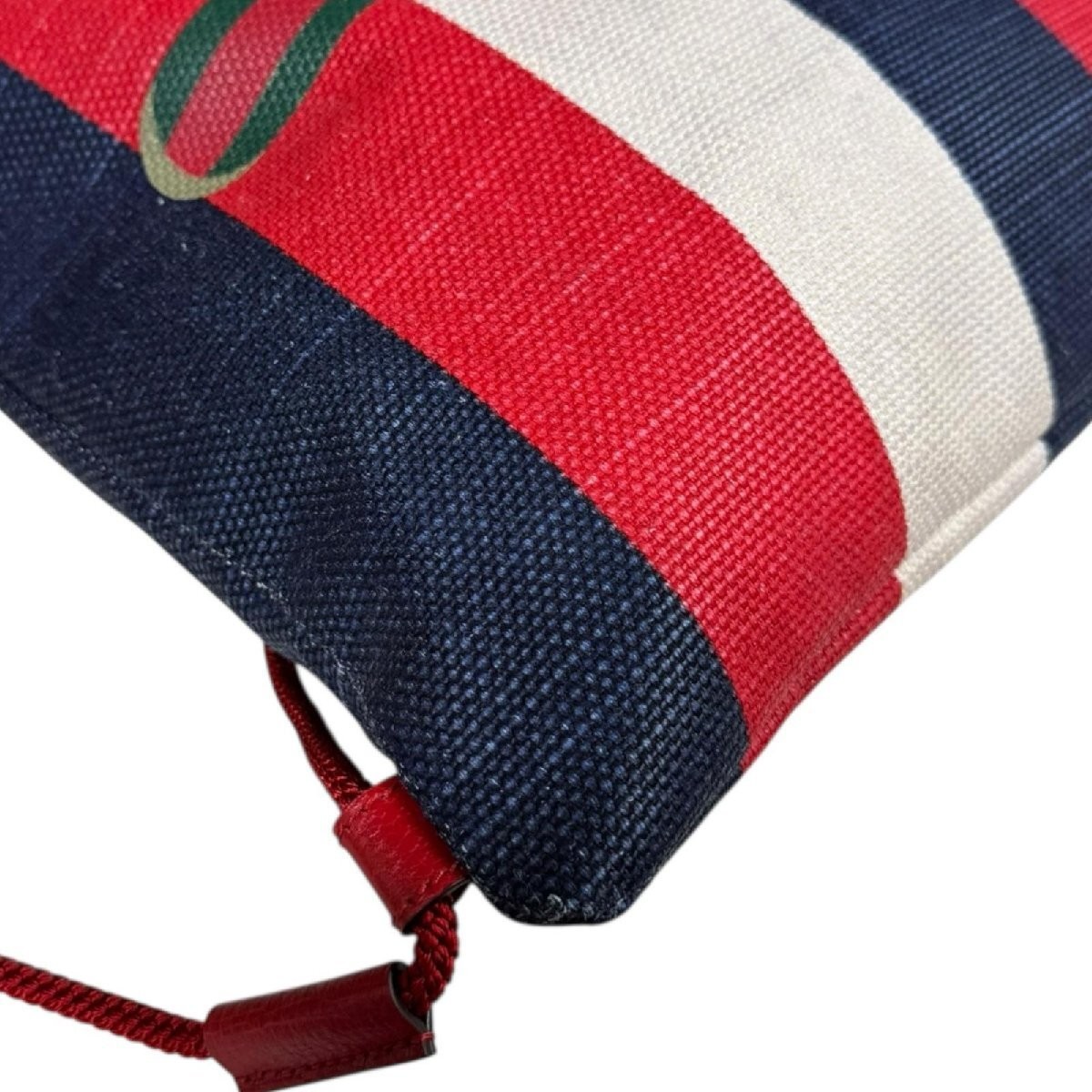 Gucci Canvas Drawstring Backpack Rucksack Daypack… - image 8