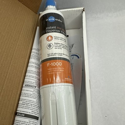  InSinkErator F-1000 Water Filtration System Filter 6 Month Cartridge NEW 