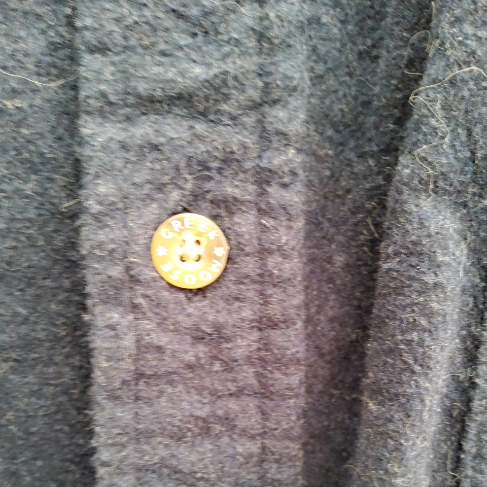 Moose Creek Navy Blue Brushed Cotton Shirt Jacket Outdoor Size Large  - Image 3 of 4