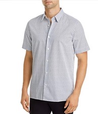 HUGO Men's Cotton Straight Fit Button up Shirt - XL