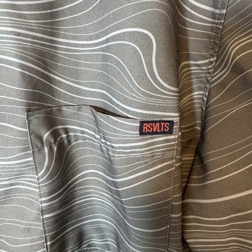 Star Wars RSVLTS Shirt Mens Size XL Gray Striped Mandalorian Performance Stretch - Picture 5 of 8