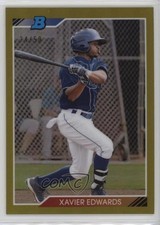 2020 Bowman Heritage Chrome Prospects Gold Refractor 24/50 Xavier Edwards 2id
