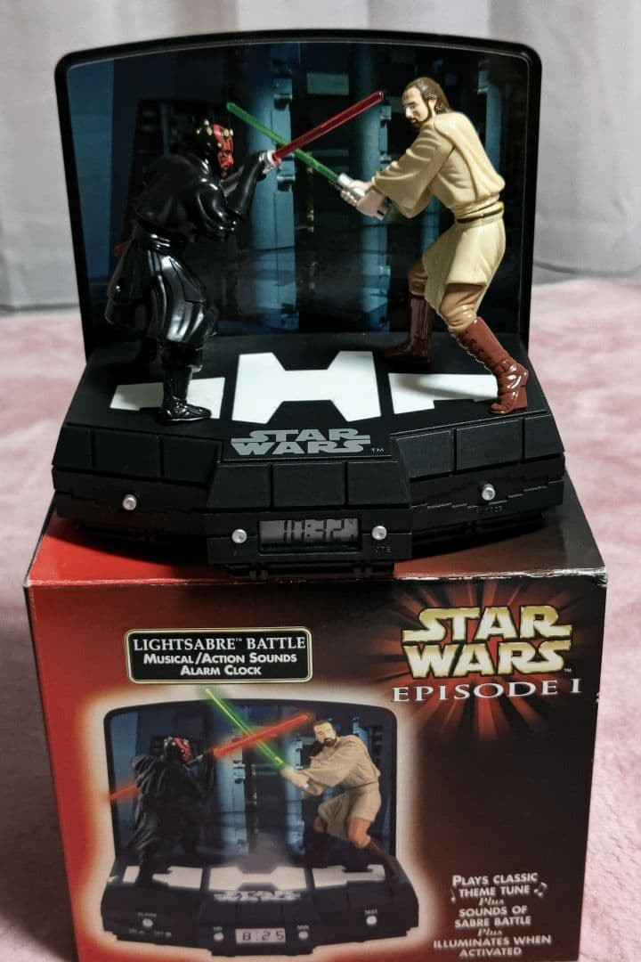 Star Wars Lightsaber Battle Alarm Clock Musical Action Sounds Disney 1999 Rare photo Star Wars Lightsaber Battle Alarm Clock Musical Action Sounds Disney 1999 Rare featured image