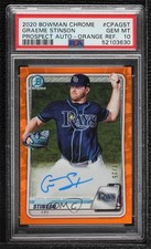 2020 Bowman Chrome Orange Refractor 17/25 Graeme Stinson PSA 10 GEM MT Auto 0q0m
