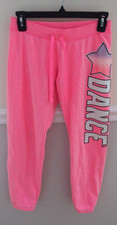 Justice 12 Girls Dance Pink Joggers Sweatpants Play Practice Lounge drawstring