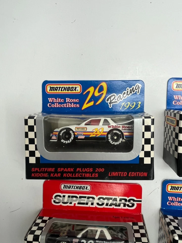 MATCHBOX SUPERSTARS LOT OF 7 NASCAR 1/64 SCALE RACE CARS NEW MOC - Image 2 of 4