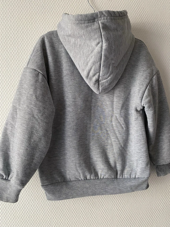 Ensemble survêtement fille gris cœurs 2 pièces sweat à capuche 5 ans - Photo 4/4