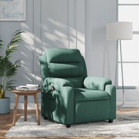 Relaxsessel Stoff DunkelgrüN Sessel Mit Liegefunktion Polster