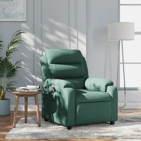 Relaxsessel Stoff DunkelgrüN Sessel Mit Liegefunktion Polster-image