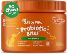 Zesty Paws Probiotics for Dogs, Digestive Enzymes Gut Flora, Digestive Health, D