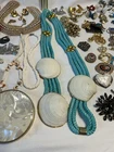 Antique Vintage Modern High End Costume Jewelry Lot 120 Pieces Goldette, Monet