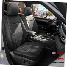 Front Seat Covers for Chevy Silverado GMC Two Front Black-Classic Style