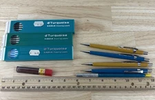 Pentel/Berol Mechanical Pencils & Refills Turquoise Eagle Drawing Mixed Colors