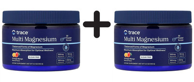 2 x Trace Minerals Multi Magnesium, Orange Mango - 153g (212,25 EUR/kg)