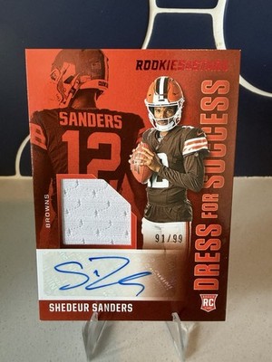 2025 Rookies & Stars Shedeur Sanders DRESS FOR SUCCESS RPA Auto Patch /99 Browns