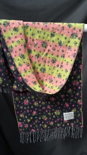 sciarpa donna Jack Wills fantasia floreale doppio lato colorata lunga - Foto 4 di 4