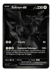 CARTE POKEMON ZEKROM EX 172/086 230PV SERIE ECARLATE ET VIOLET FOUDRE NOIRE NE