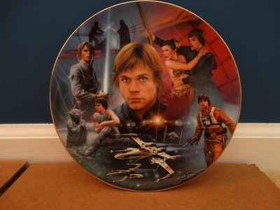Star Wars Luke Skywalker Heroes Villains Hamilton Collection Plate with COA 1997