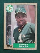 1987 Topps Dusty Baker #565 NM Oakland A's Free Shipping