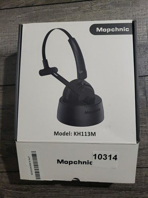 Mopchnic Bluetooth Headset, Wireless W/ Noise-Canceling Microphone, KH113M