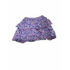 Vineyard Vines Girls Floral Tiered Skirt Size M 12 14 Pink Purple Blue