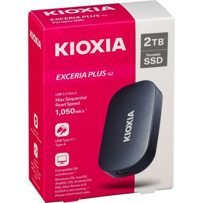 KIOXIA EXCERIA PLUS G2 2000GB Portable SSD USB 3.2 Gen2 Type C