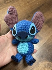 NWT Handmade Amigurumi Stitch Plush 100 Hand-Crocheted Disney Inspired Toy