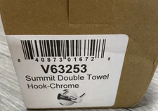 ICO Bath V63253 Volkano Summit Double Robe Hook,Chrome