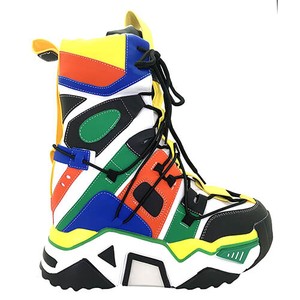 colorful wedge sneakers